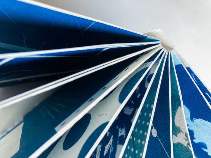 Handmade Board Book with Cyanotype Pages and Letterpress Cover (March 6 & 7)