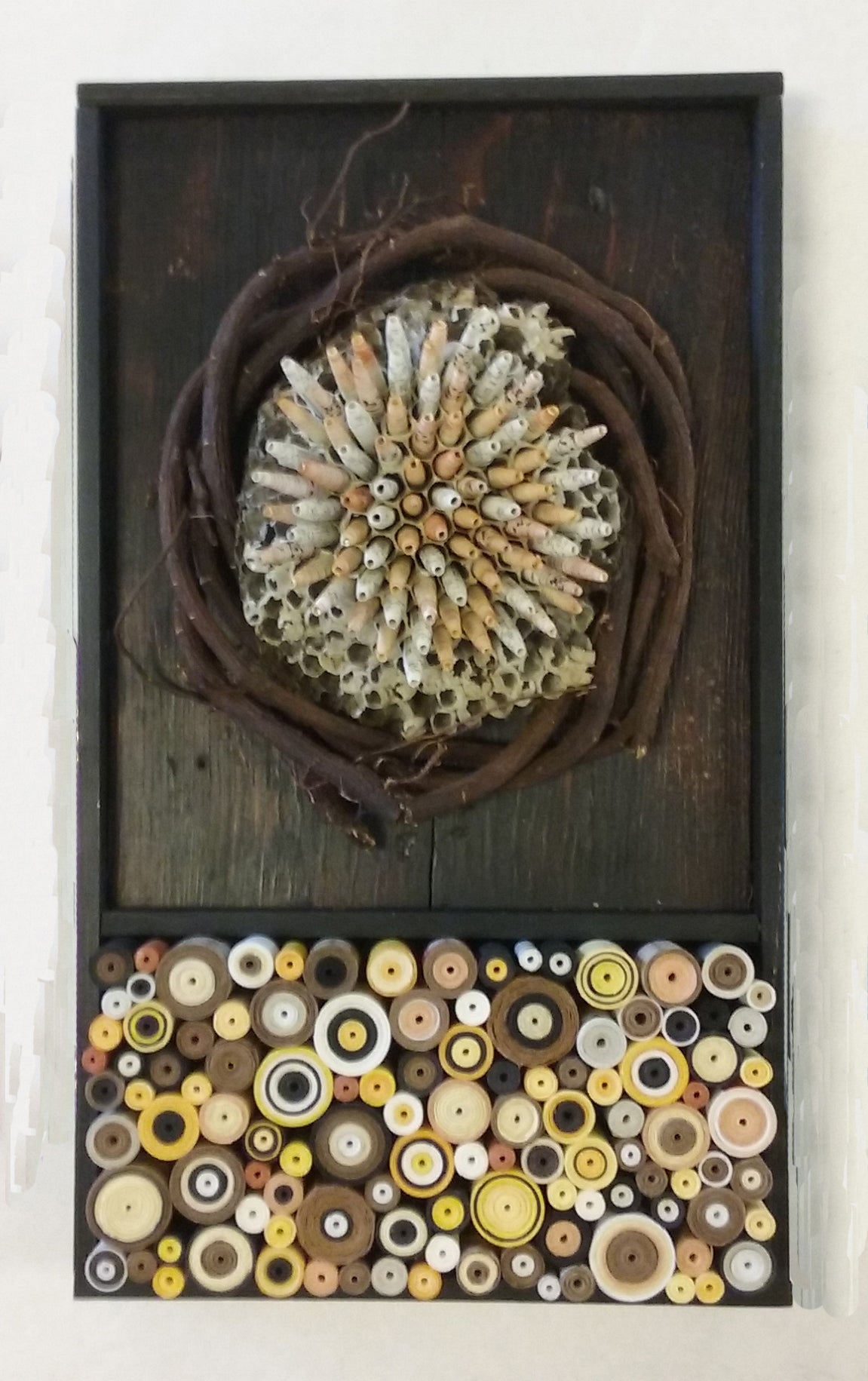 Paper Wasp Nest with Scrolls