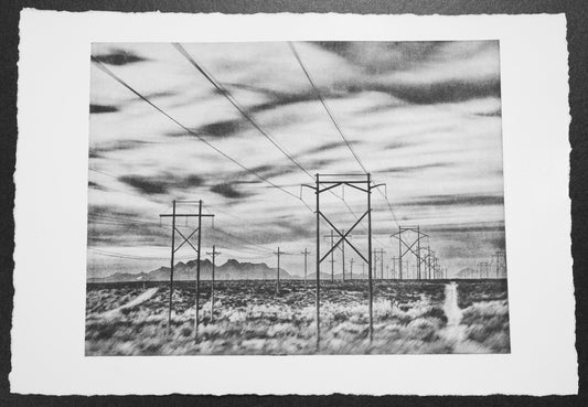 UFO Over Powerlines