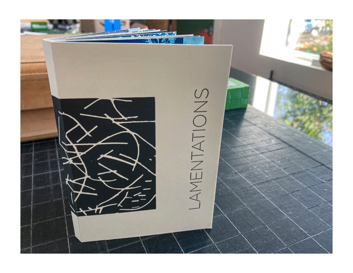 Handmade Board Book with Cyanotype Pages and Letterpress Cover  (March 6 & 7)