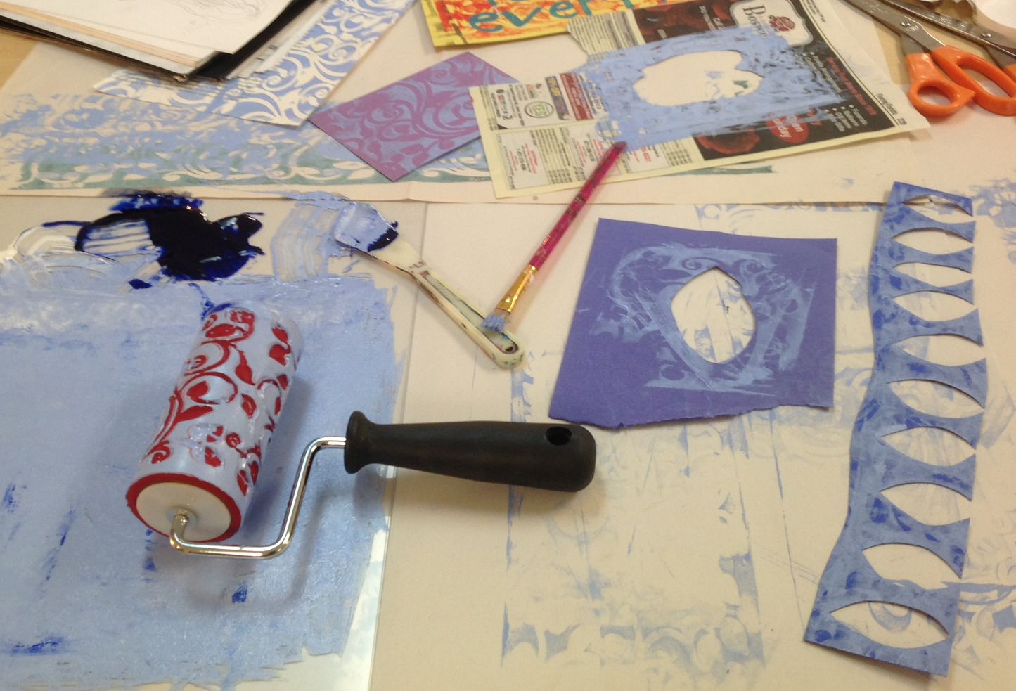 Creating the Printed Image: Mixed Media Monoprints on Fabric with Judy Stone-Nunneley Oct. 24 & 25